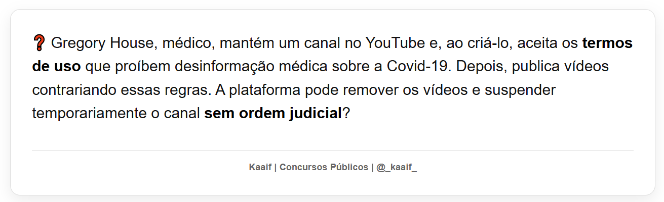 Exemplo de flashcard JurisCards 1